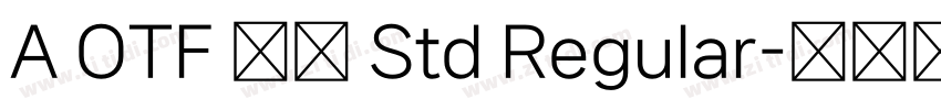 A OTF 那欽 Std Regular字体转换